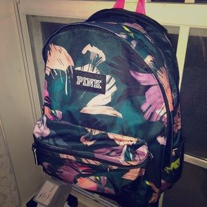 PINK Floral Backpack